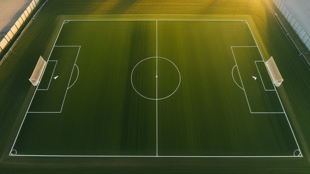 Toàn cảnh sân cỏ xanh nhìn từ trên cao trước trận giao hữu Real Madrid vs Leganés